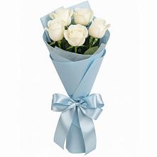 Букет 5 Белых роз Проуд в Сергиевом Посаде
