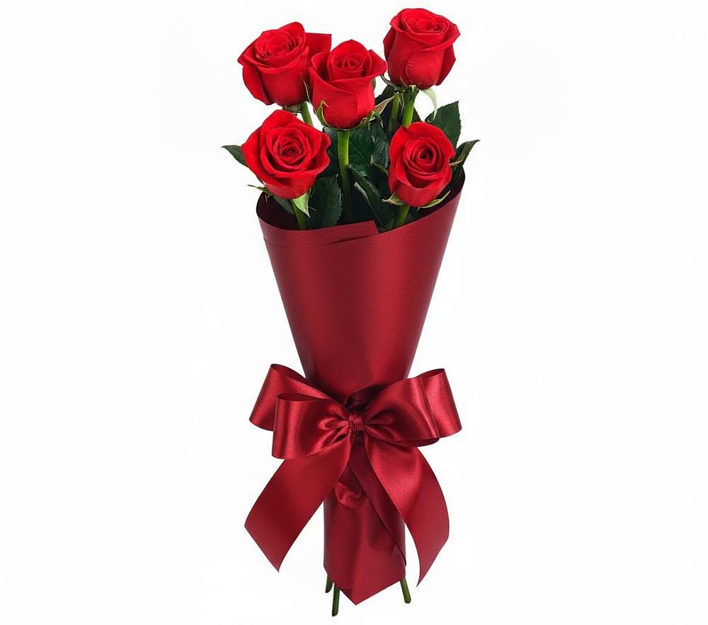 Букет 5 Красных роз Эдлесс Лав в Сергиевом Посаде