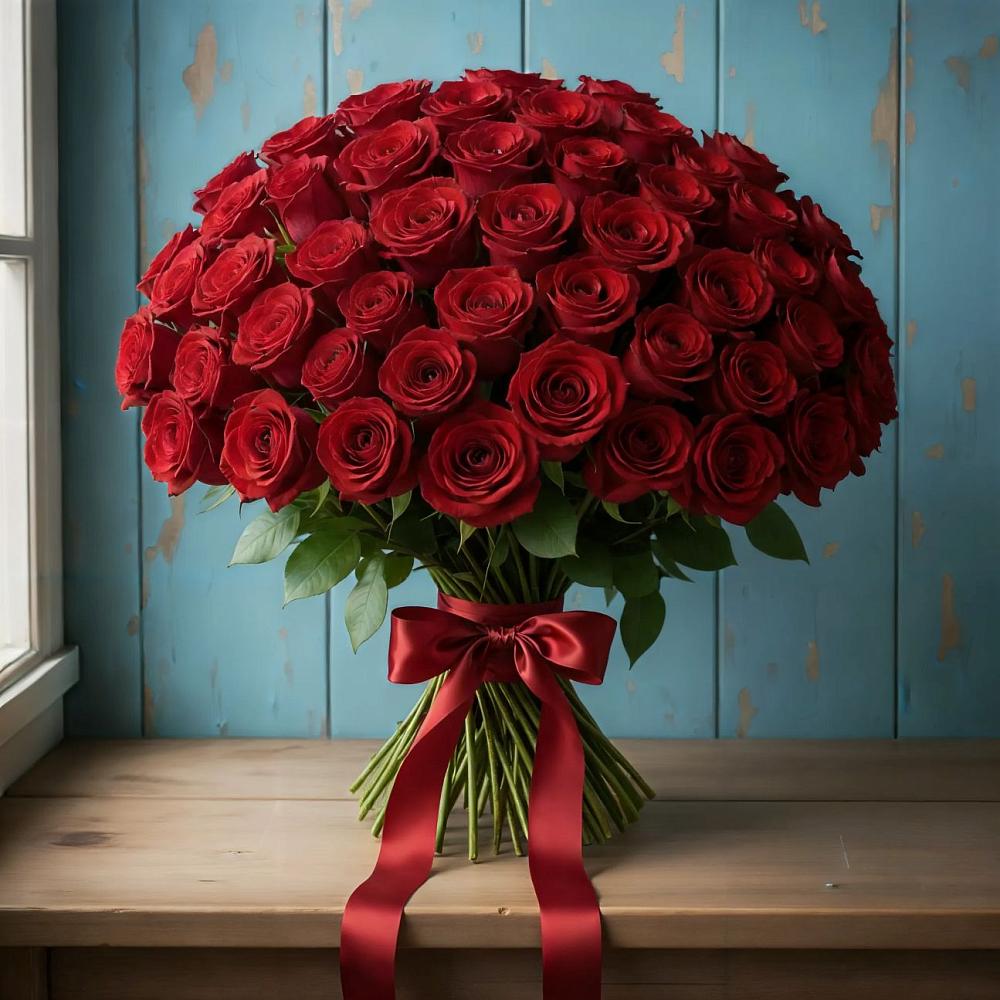 Букет Красные розы Блэк Меджик в Сергиевом Посаде