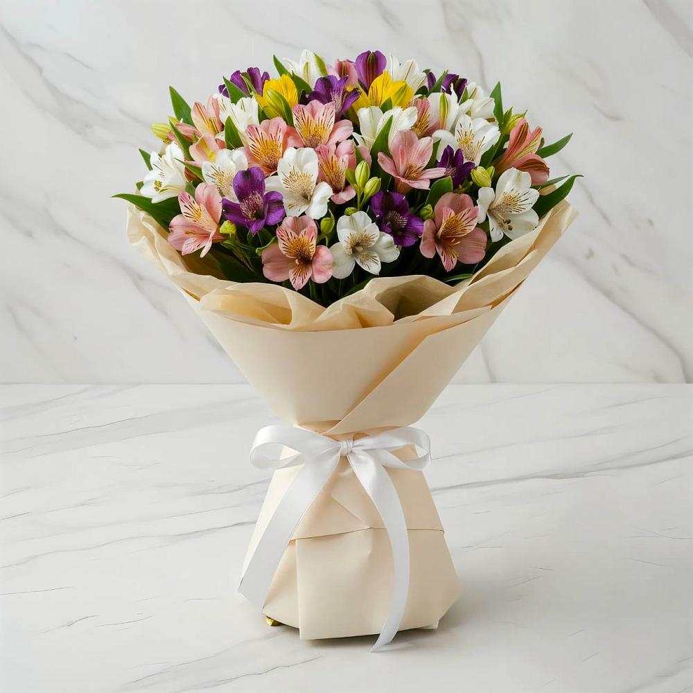 Букет цветов из: Альстромерии в Сергиевом Посаде