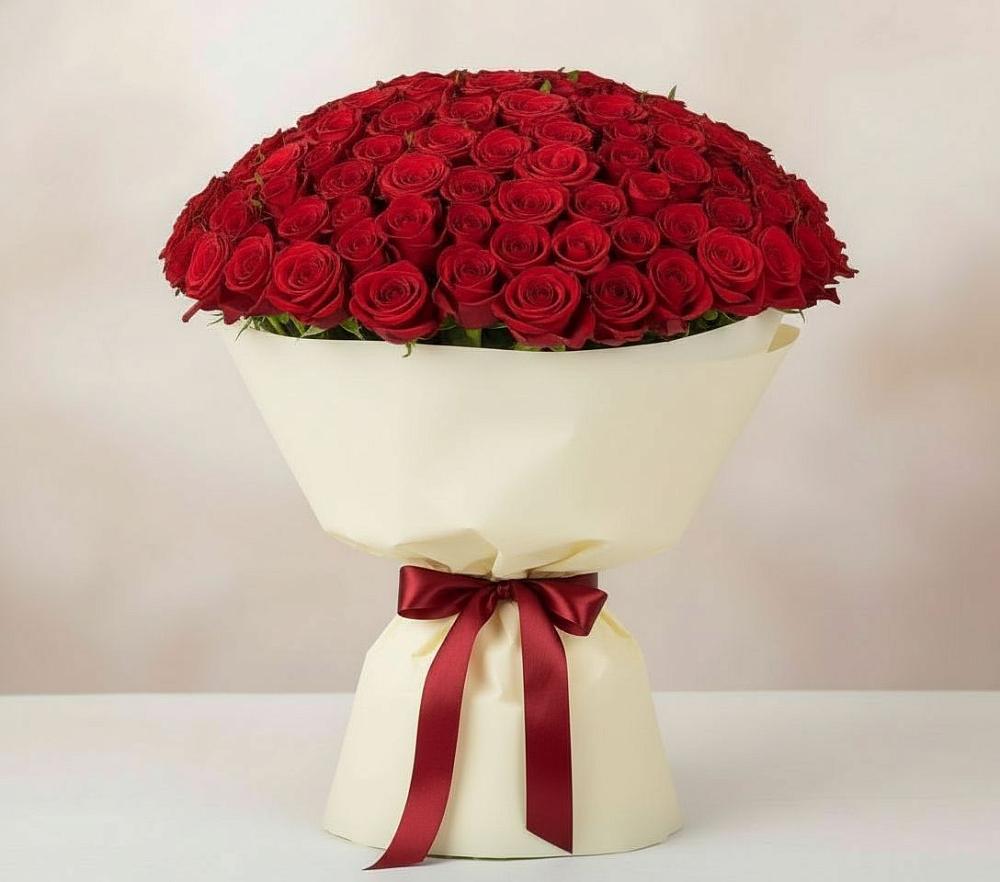 Букет 101 Красная роза Милано в Сергиевом Посаде