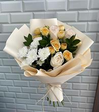 Букет цветов из:  Розы и Хризантемы в Сергиевом Посаде