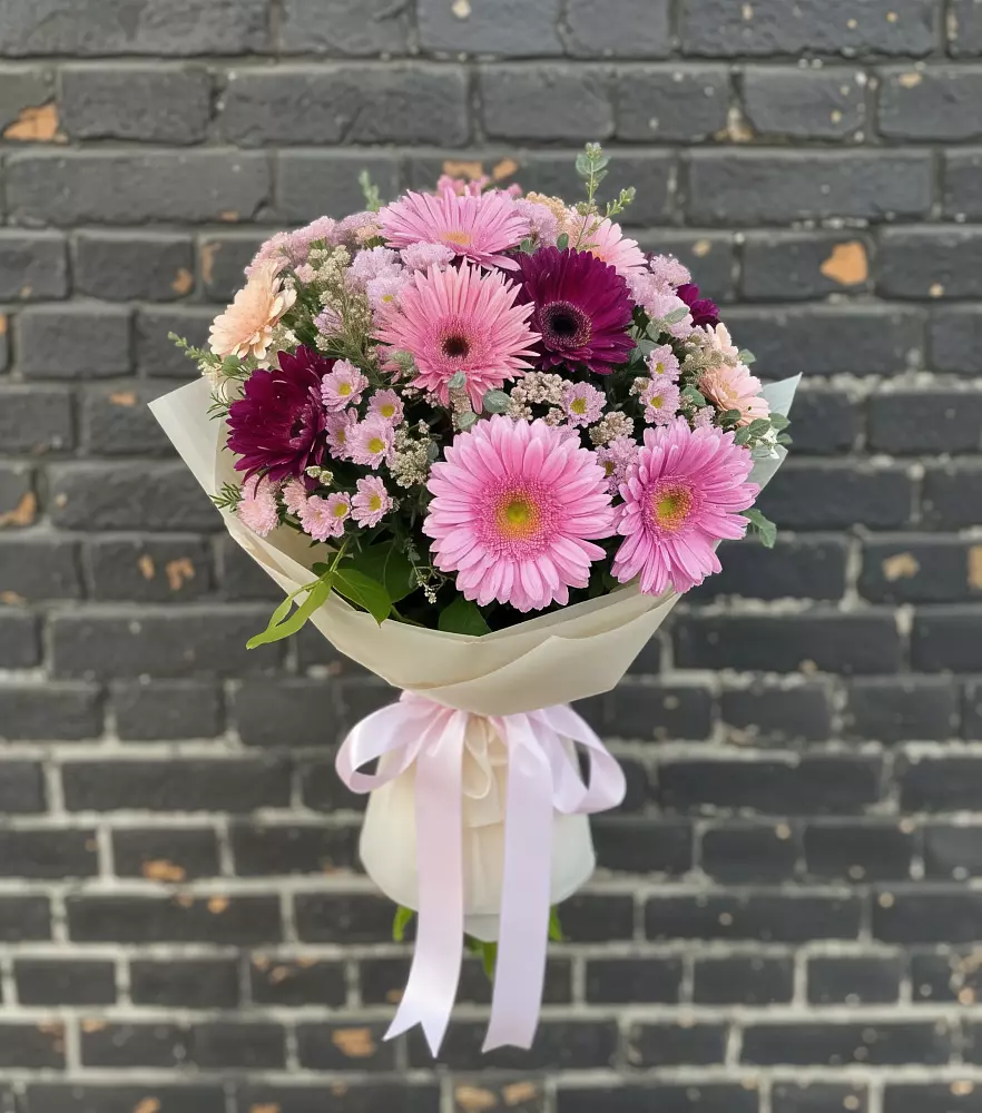 Букет цветов из: Герберы и Хризантемы в Сергиевом Посаде