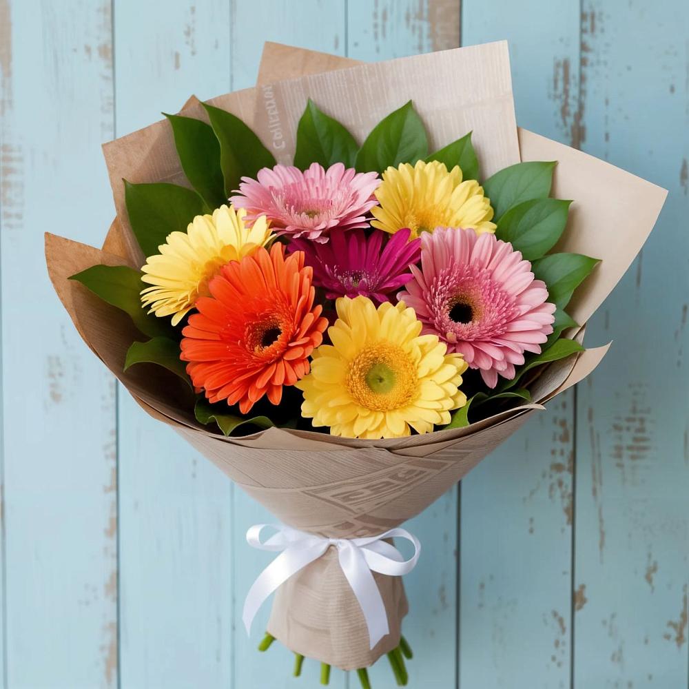 Букет цветов из: Герберы в Сергиевом Посаде