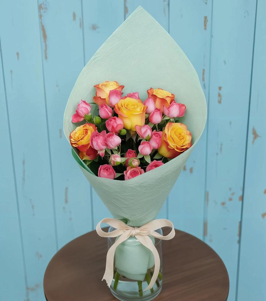 Букет цветов из: Розы в Сергиевом Посаде