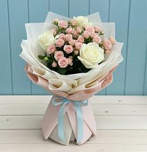 Букет цветов из:  Розы в Сергиевом Посаде