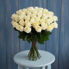 Букет 51 Белая роза Эдлесс Лав в Сергиевом Посаде