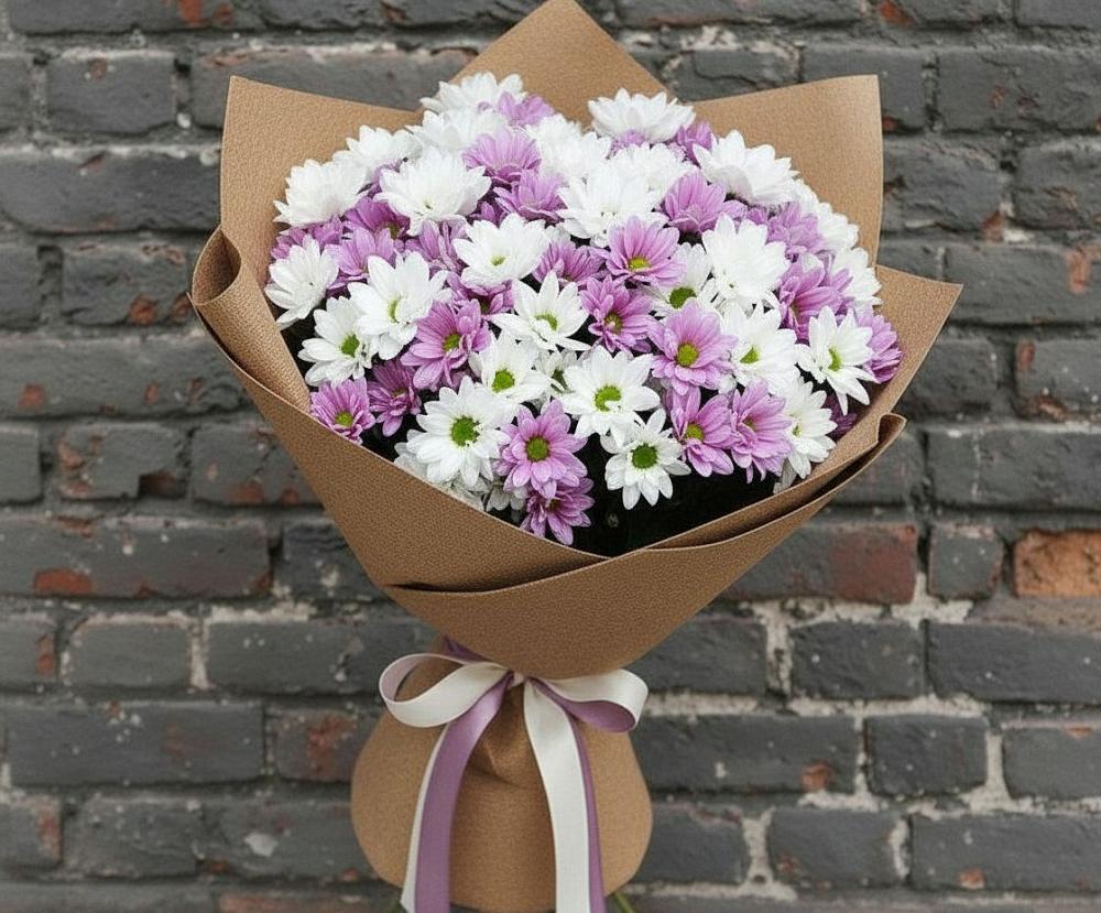 Букет цветов из: Хризантемы в Сергиевом Посаде
