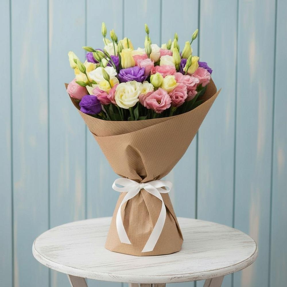 Букет цветов из: Лизиантусы в Сергиевом Посаде