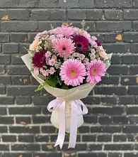 Букет цветов из:  Герберы и Хризантемы в Сергиевом Посаде