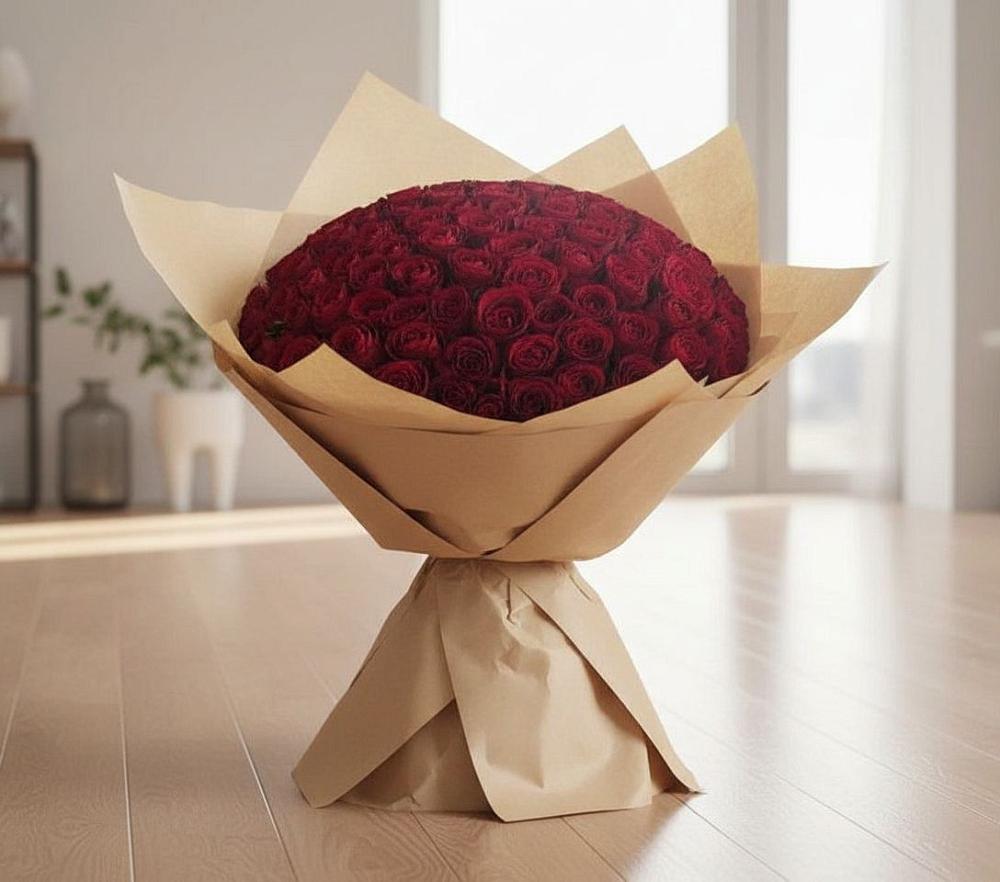 Букет 101 Красная роза в Сергиевом Посаде