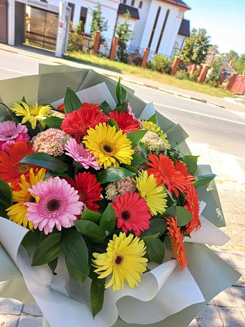 Букет цветов из: Герберы в Сергиевом Посаде