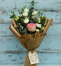 Букет цветов из:  Розы и Лизиантусы #REPLACE_PRED# Сергиевом Посаде
